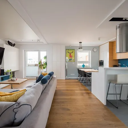 W411 Marina Mokotow - View With Balcony, Workspace & Parking, Close To Airport & Center * Warszawa