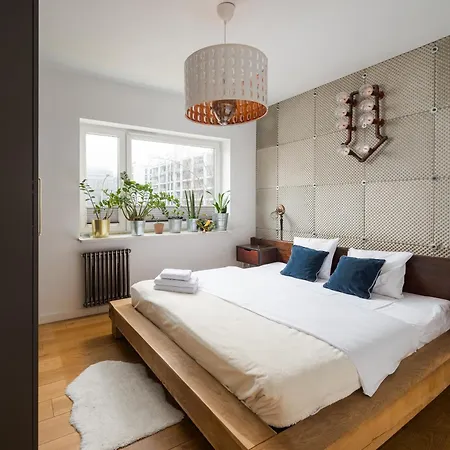 W411 Marina Mokotow - View With Balcony, Workspace & Parking, Close To Airport & Center 公寓