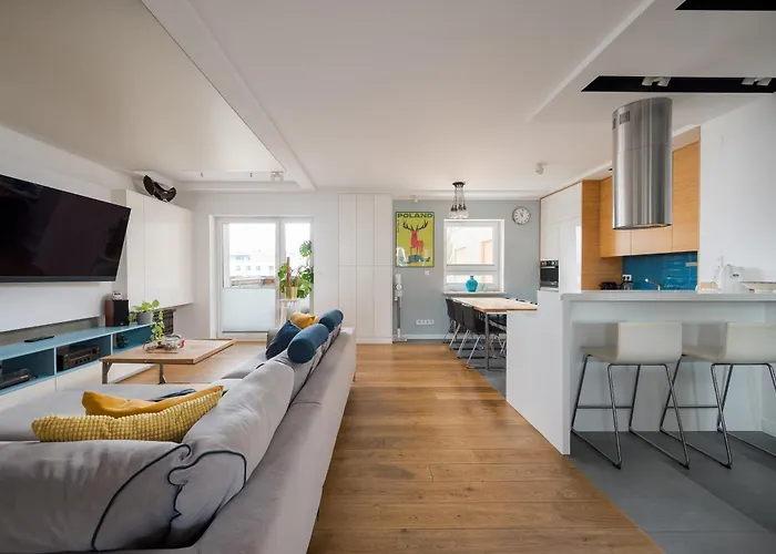 W411 Marina Mokotow - View With Balcony, Workspace & Parking, Close To Airport & Center * Warsaw