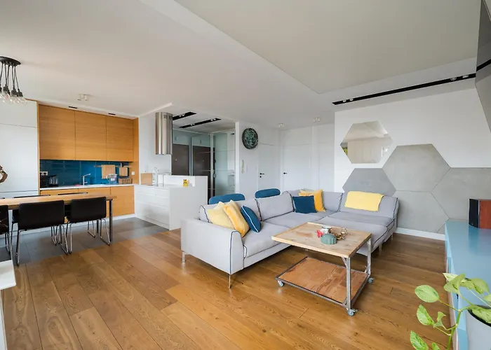 W411 Marina Mokotow - View With Balcony, Workspace & Parking, Close To Airport & Center