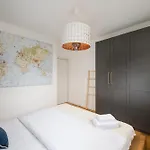 W411 Marina Mokotow - View With Balcony, Workspace & Parking, Close To Airport & Center Daire *