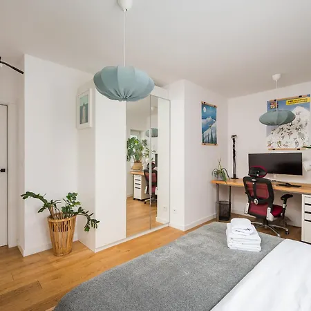 W411 Marina Mokotow - View With Balcony, Workspace & Parking, Close To Airport & Center Апартаменты